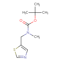 Chemical structure of tert-butyl N-methyl-N-[(1,3-thiazol-5-yl)methyl]carbamate - CSSB00015983124