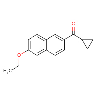 Chemical structure of cyclopropyl(6-ethoxynaphthalen-2-yl)methanone - CSSB20878373121
