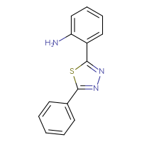Chemical structure of 2-(5-phenyl-1,3,4-thiadiazol-2-yl)aniline - CSSB00160504799