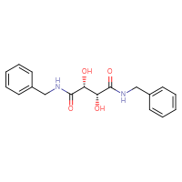 Chemical structure of (2R,3R)-N,N'-dibenzyl-2,3-dihydroxybutanediamide - CSSB00015249135