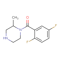 Chemical structure of 1-(2,5-difluorobenzoyl)-2-methylpiperazine - CSSB00003325687