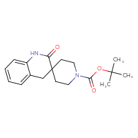 Chemical structure of tert-butyl 2'-oxo-2',4'-dihydro-1'H-spiro[piperidine-4,3'-quinoline]-1-carboxylate - CSSB00010062931
