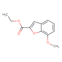 Chemical structure of ethyl 7-methoxy-1-benzofuran-2-carboxylate - CSSB00000035902