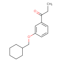 Chemical structure of 1-[3-(cyclohexylmethoxy)phenyl]propan-1-one - CSSB00002670752