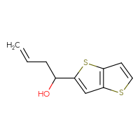 Chemical structure of 1-{thieno[3,2-b]thiophen-2-yl}but-3-en-1-ol - CSSB00013778584