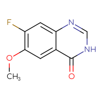 Chemical structure of 7-fluoro-6-methoxy-3,4-dihydroquinazolin-4-one - CSSB00000699241