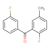 Chemical structure of (2-fluoro-5-methylphenyl)(3-fluorophenyl)methanone - CSSB00005685600