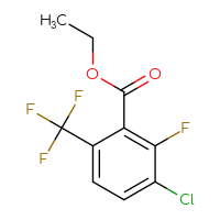 Chemical structure of ethyl 3-chloro-2-fluoro-6-(trifluoromethyl)benzoate - CSSB00020652861