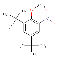 Chemical structure of 1,5-di-tert-butyl-2-methoxy-3-nitrobenzene - CSSB06256033161
