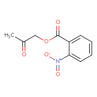 Chemical structure of 2-oxopropyl 2-nitrobenzoate - CSSB00000000681