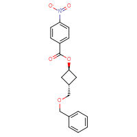 Chemical structure of (1r,3r)-3-[(benzyloxy)methyl]cyclobutyl 4-nitrobenzoate - CSSB02125605483