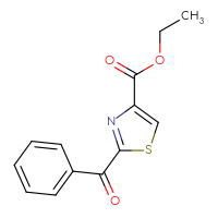Chemical structure of ethyl 2-benzoyl-1,3-thiazole-4-carboxylate - CSSB02004430314
