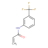Chemical structure of N-[3-(trifluoromethyl)phenyl]prop-2-enamide - CSSB00000685580