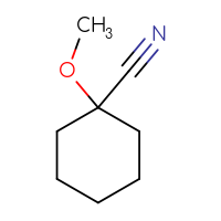 Chemical structure of 1-methoxycyclohexane-1-carbonitrile - CSSB00012410807
