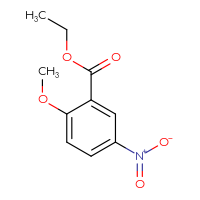 Chemical structure of ethyl 2-methoxy-5-nitrobenzoate - CSSB00011212885