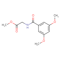 Chemical structure of methyl 2-[(3,5-dimethoxyphenyl)formamido]acetate - CSSB00000577388