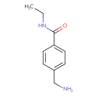 Chemical structure of 4-(aminomethyl)-N-ethylbenzamide - CSSB00000739889