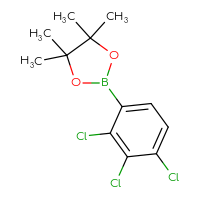 Chemical structure of 4,4,5,5-tetramethyl-2-(2,3,4-trichlorophenyl)-1,3,2-dioxaborolane - CSSB00010713024