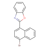 Chemical structure of 2-(4-bromonaphthalen-1-yl)-1,3-benzoxazole - CSSB20620699224