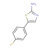 Chemical structure of 5-(4-fluorophenyl)-1,3-thiazol-2-amine - CSSB00000765485