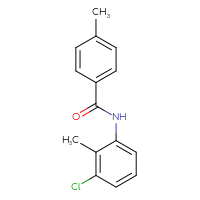 Chemical structure of N-(3-chloro-2-methylphenyl)-4-methylbenzamide - CSSB00027990934