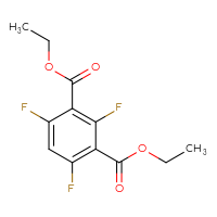 Chemical structure of 1,3-diethyl 2,4,6-trifluorobenzene-1,3-dicarboxylate - CSSB00161153325