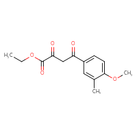 Chemical structure of ethyl 4-(4-methoxy-3-methylphenyl)-2,4-dioxobutanoate - CSSB02235355063
