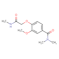 Chemical structure of 3-methoxy-N,N-dimethyl-4-[(methylcarbamoyl)methoxy]benzamide - CSSB02012633000