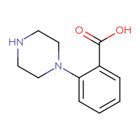 Chemical structure of 2-(piperazin-1-yl)benzoic acid - CSSB00011218948
