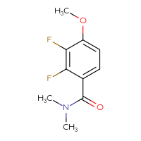 Chemical structure of 2,3-difluoro-4-methoxy-N,N-dimethylbenzamide - CSSB06982863736