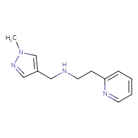 Chemical structure of [(1-methyl-1H-pyrazol-4-yl)methyl][2-(pyridin-2-yl)ethyl]amine - CSSB00000268850