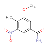 Chemical structure of 3-methoxy-4-methyl-5-nitrobenzamide - CSSB00038473390