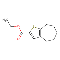 Chemical structure of ethyl 4H,5H,6H,7H,8H-cyclohepta[b]thiophene-2-carboxylate - CSSB00000173014