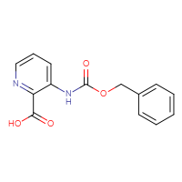 Chemical structure of 3-{[(benzyloxy)carbonyl]amino}pyridine-2-carboxylic acid - CSSB00013398574