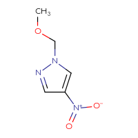 Chemical structure of 1-(methoxymethyl)-4-nitro-1H-pyrazole - CSSB00015389064