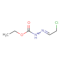 Chemical structure of N'-(2-chloroethylidene)ethoxycarbohydrazide - CSSB00015372823
