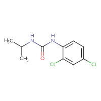 Chemical structure of 1-(2,4-dichlorophenyl)-3-(propan-2-yl)urea - CSSB00000163091