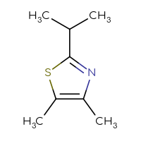Chemical structure of 4,5-dimethyl-2-(propan-2-yl)-1,3-thiazole - CSSB00011995834