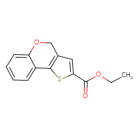 Chemical structure of ethyl 4H-thieno[3,2-c]chromene-2-carboxylate - CSSB00026981640