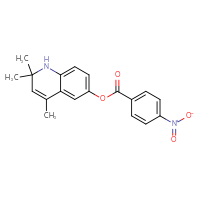 Chemical structure of 2,2,4-trimethyl-1,2-dihydroquinolin-6-yl 4-nitrobenzoate - CSSB00121703306