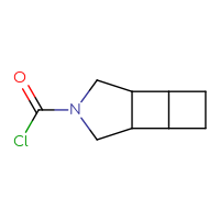 Chemical structure of 8-azatricyclo[4.3.0.0²,⁵]nonane-8-carbonyl chloride - CSSB03551972475