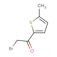 Chemical structure of 2-bromo-1-(5-methylthiophen-2-yl)ethan-1-one - CSSB00011262362