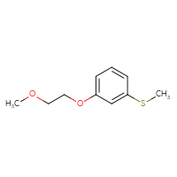 Chemical structure of 1-(2-methoxyethoxy)-3-(methylsulfanyl)benzene - CSSB00989715693