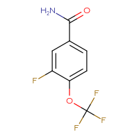 Chemical structure of 3-fluoro-4-(trifluoromethoxy)benzamide - CSSB00010171556