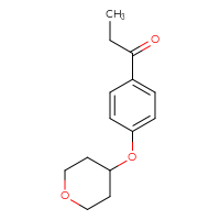 Chemical structure of 1-[4-(oxan-4-yloxy)phenyl]propan-1-one - CSSB00005805827