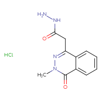 Chemical structure of 2-(3-methyl-4-oxo-3,4-dihydrophthalazin-1-yl)acetohydrazide hydrochloride - CSSB00161115332
