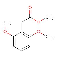 Chemical structure of methyl 2-(2,6-dimethoxyphenyl)acetate - CSSB00010157266