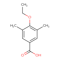 Chemical structure of 4-ethoxy-3,5-dimethylbenzoic acid - CSSB00011245648