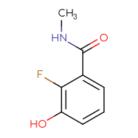 Chemical structure of 2-fluoro-3-hydroxy-N-methylbenzamide - CSSB00009869081