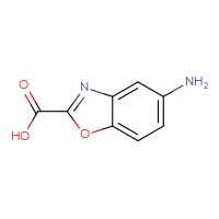 Chemical structure of 5-amino-1,3-benzoxazole-2-carboxylic acid - CSSB00009850798